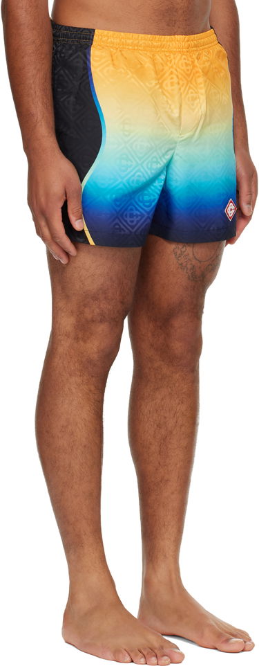 Badkläder Casablanca Casablanca Multicolor Gradient Jacquard Swim Shorts Flerfärgad | M-AW25-TR-224-01, 1