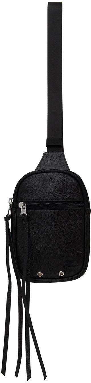 Midjeväska Courrèges Leather Pouch With Zipper Svart | 124GSA093CV0016, 0