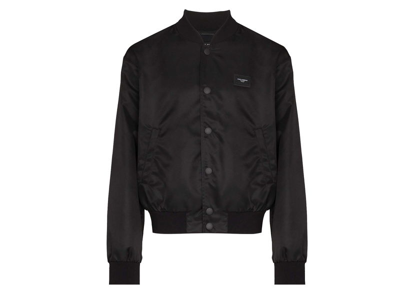 Bomberjacka Dolce & Gabbana DG Plaque Bomber Jacket Black Svart | G9VD2TFUMNQ