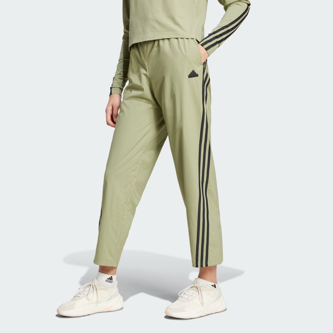 Träningsbyxor adidas Performance Future Icons Woven Track Pants Grön | IW5268, 0