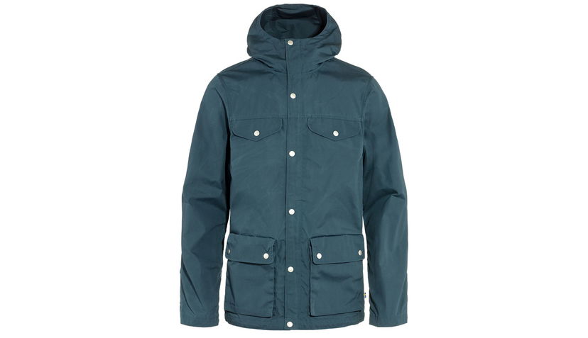 Parkas FJÄLLRÄVEN Greenland Hooded Jacket with Pockets Turkos | F87202-570