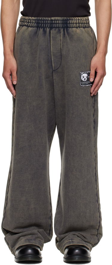 Träningsbyxor We11done We11done Teddy ID Jersey Sweatpants Grå | WD-TA2-25-707-U-CH, 0