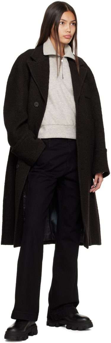 Rockar WOOYOUNGMI WOOYOUNGMI Single Breasted Coat Svart | W223HC06, 3