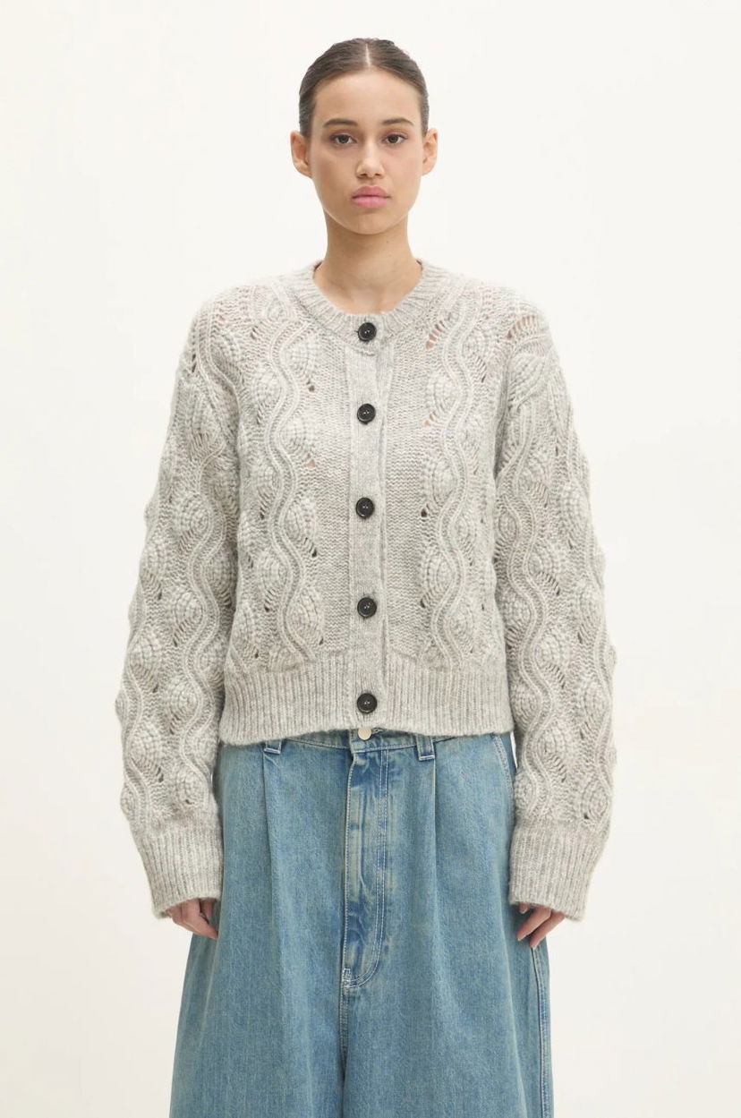 Sweater Samsoe Samsoe Knitted Cardigan Grå | F24400095
