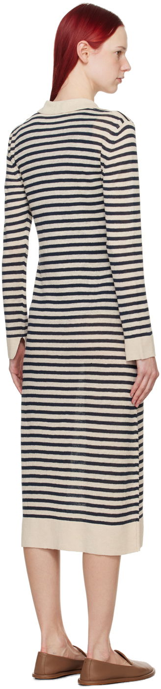 Sweater Max Mara Max Mara Striped Midi Cardigan Dress Beige | 2419321013600, 2
