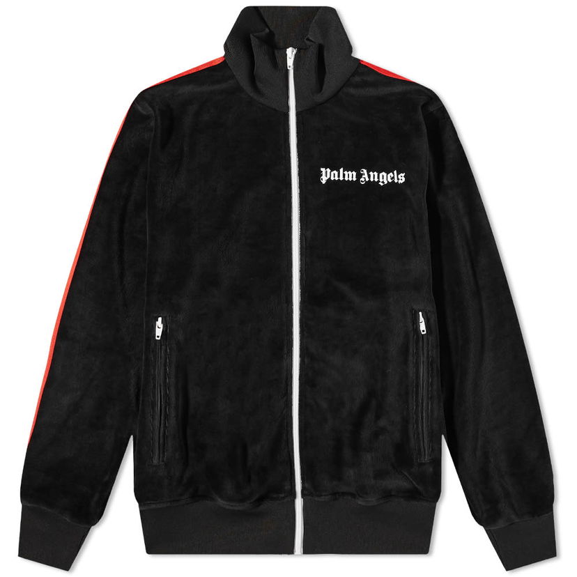 Bomberjacka Palm Angels Palm Angels Chenille Track Jacket Svart | PMBD001F21FAB0081001