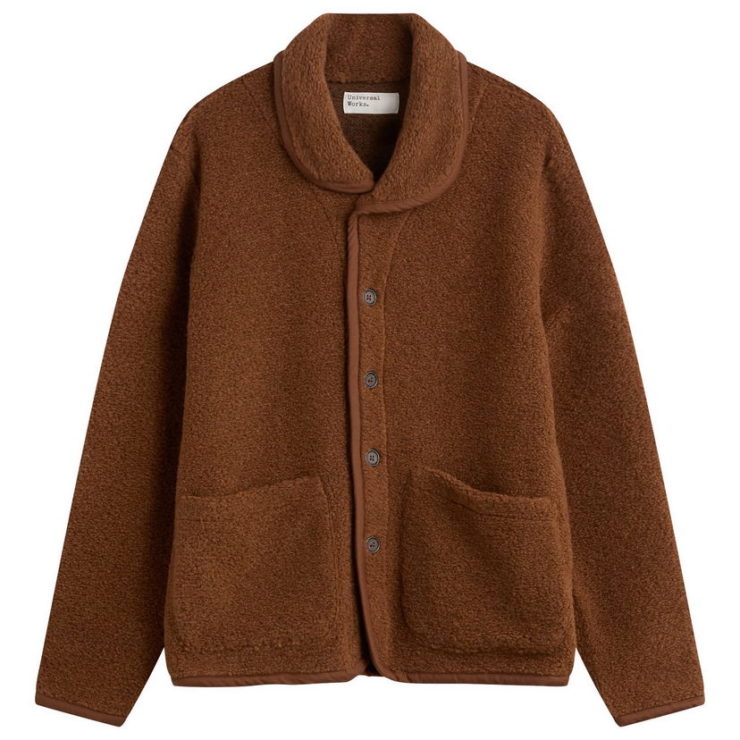 Jacka Universal Works Universal Works Alvar Fleece Lancaster Jacket Brun | 33703-CMN
