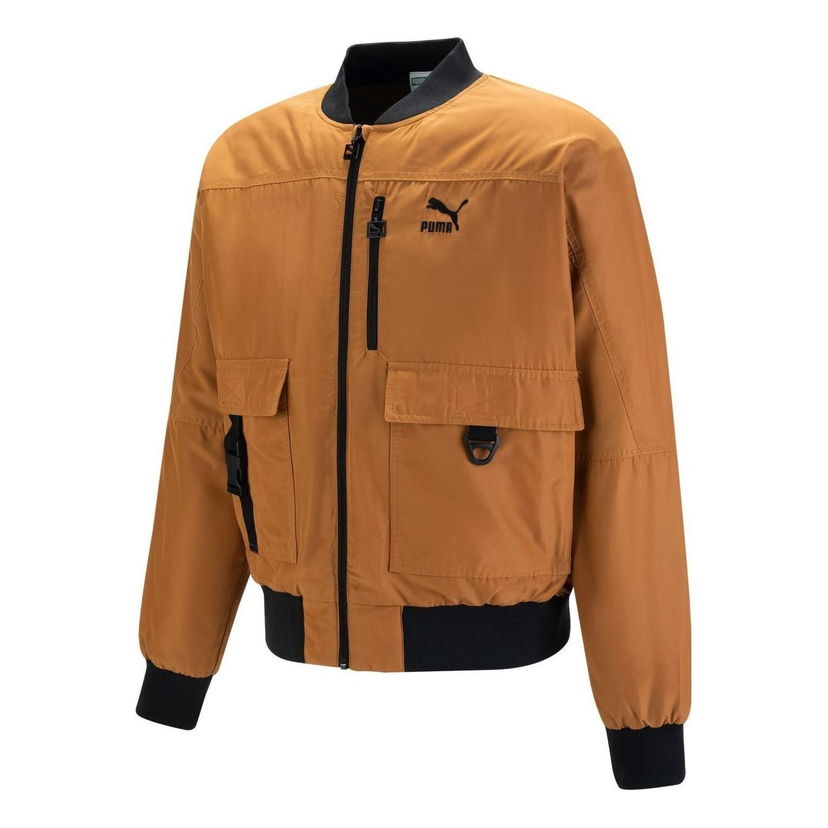 Bomberjacka Puma Multi Pocket Logo Jacket Brun | 535584-74