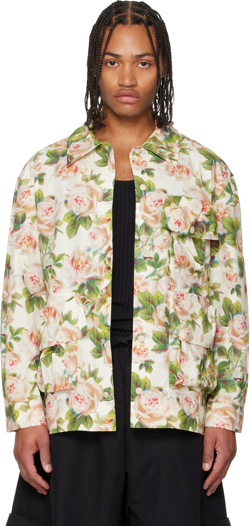 Skjorta Simone Rocha Simone Rocha Multi Pocket Snap Shirt Flerfärgad | 5381D 1268