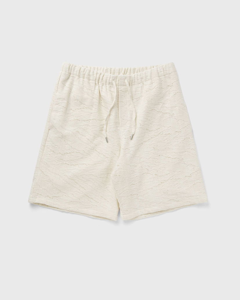 Shorts Arte Antwerp Crochet Knitted Lounge Shorts Vit | SS25-234SHO-CREAM