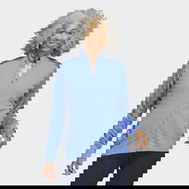 Sweatshirt adidas Originals Textured Full-Zip Blå | HR2985, 0