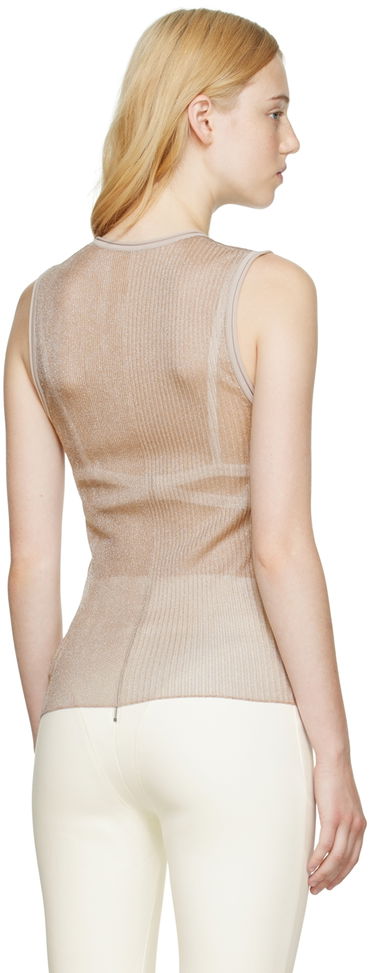 Linne Dion Lee Rib Tank Top Beige | C7096P22, 2