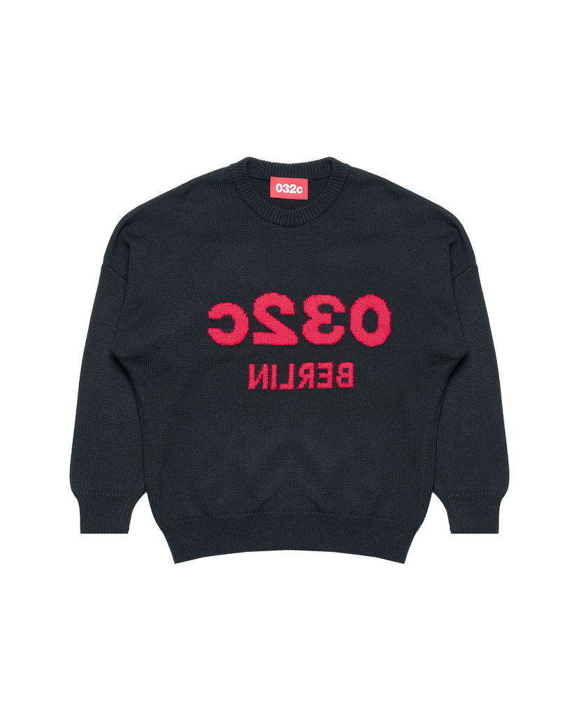 Sweater 032C 032c ''Selfie'' Knit Sweater Mörkblå | S25-URK-1511-000