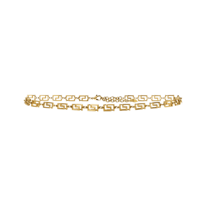 Halsband Versace Versace Greca Chain Belt Metallisk | 1007687 1A00620 3P000