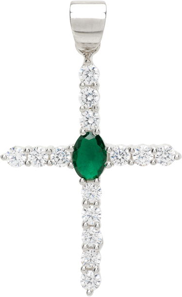 Halsband VEERT VEERT 'The Small Cross' Pendant Metallisk | SPD1351-WG, 1