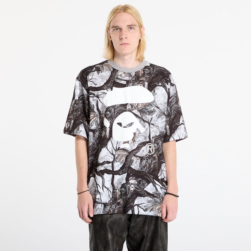 T-shirt BAPE Tree Edge Camo Ape Face Relaxed Fit T-Shirt Flerfärgad | 001CSL801012MWHT