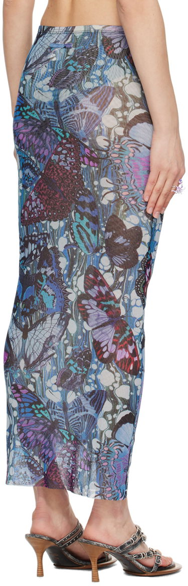 Kjol Jean Paul Gaultier Gaultier Butterfly Print Maxi Skirt Blå | 24/25-F-JU070-T545-5090, 2