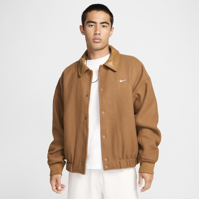 Bomberjacka Nike Wool Varsity Jacket Brun | FZ1168-281