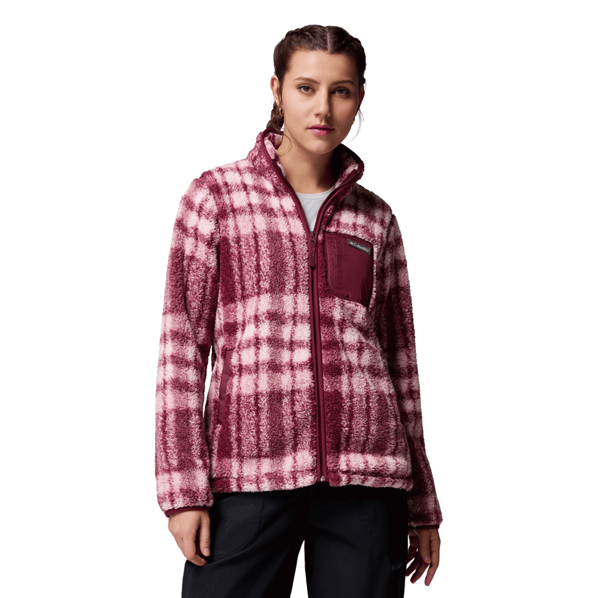 Jacka Columbia West Bend Plaid Fleece Full Zip Jacket Flerfärgad | 2085854624, 0