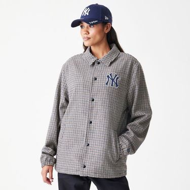 Jacka New Era MLB NY Yankees Check Coach Jacket Flerfärgad | 60758728, 2