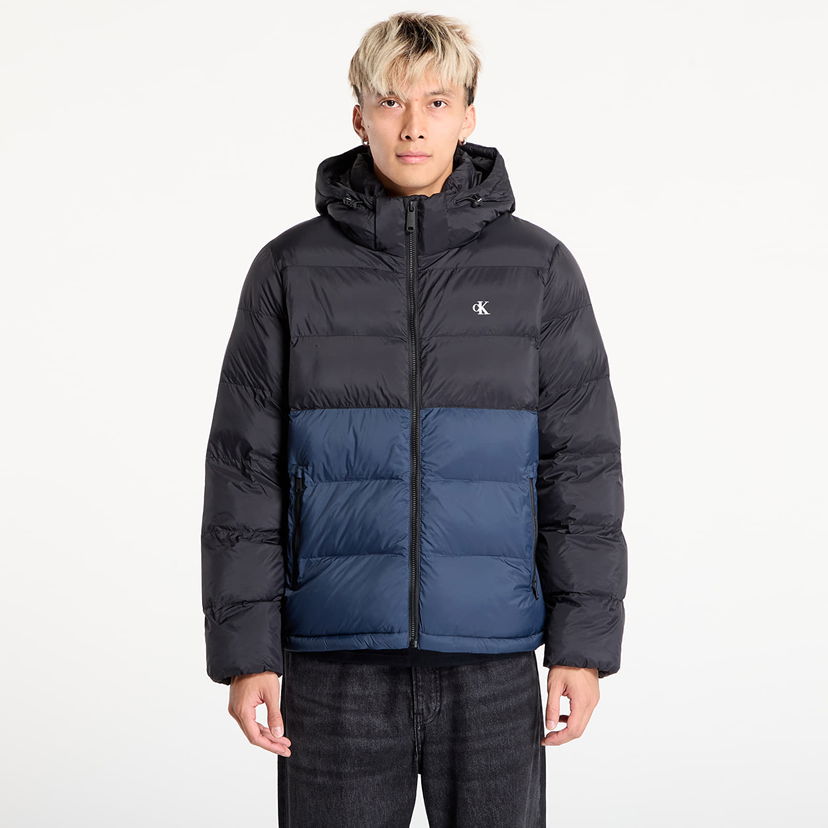 Pufferjacka CALVIN KLEIN Calvin Klein Jeans Ls Nylon Color Block Jacket Svart | LV04RD527G UB1