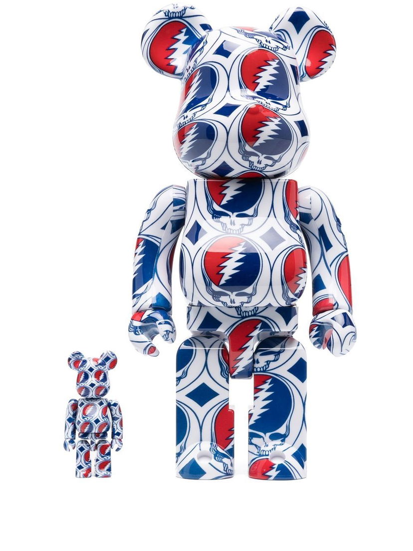 Samlarobjekt Medicom Toy Grateful Dead 100% and 400% figure set - White Vit | 14GDSTEALFW19307910