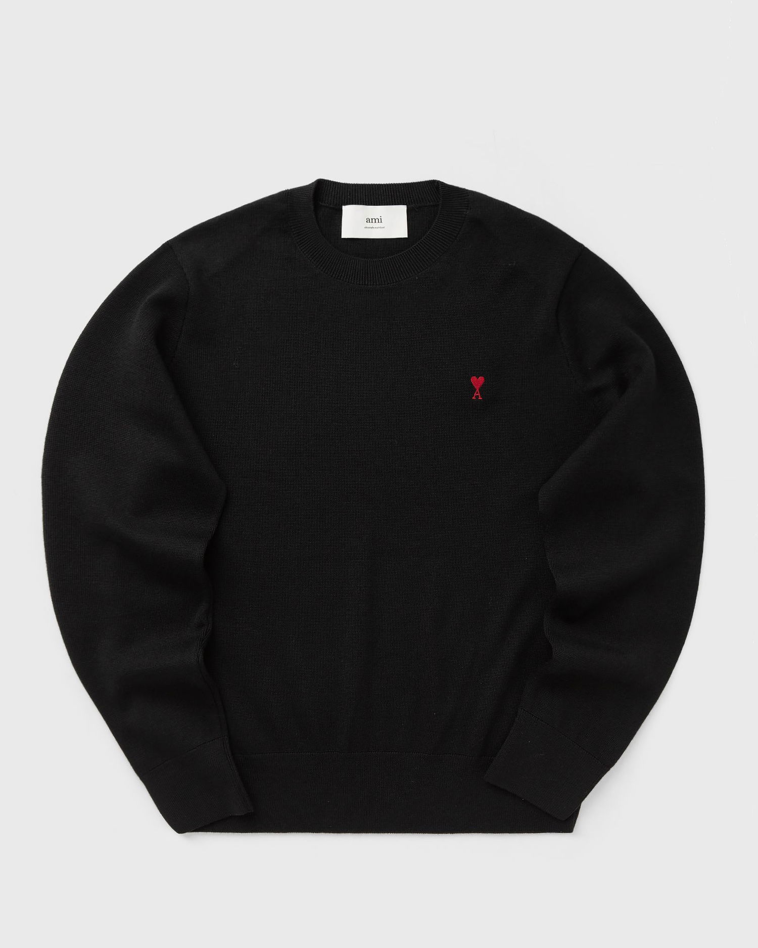 Sweater AMI AMI De Coeur Crewneck Sweater Svart | HKS826.001-009, 1