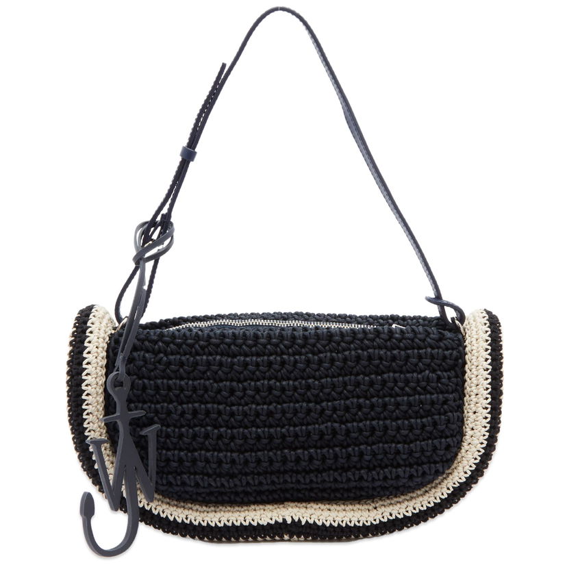 Axelväska JW Anderson The Bumper-15 Crochet Shoulder Bag Mörkblå | HB0576-FA0305-888