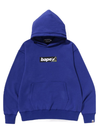 Sweatshirt BAPE Smooth Logo Relaxed Fit Hoodie Blå | 1J20-114-005