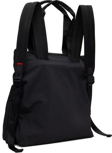 Ryggsäck BOSS Hugo 3D Logo Patch Tote Backpack Svart | 50551789, 2