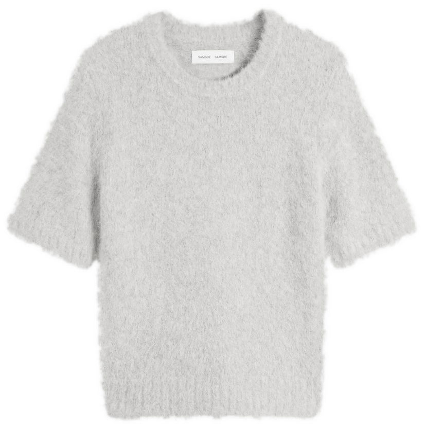 Crop top Samsoe Samsoe Samsøe Samsøe Sajeanne Knit Top Grå | F24400073-CLR000657