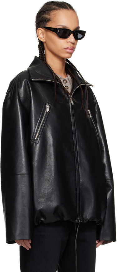 Jacka Nanushka Nanushka Aiman Faux-Leather Jacket Svart | NW25RSJK13999, 1