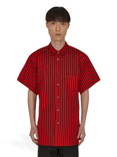 Skjorta Comme des Garçons Stripe Shortsleeve Shirt Röd | FI-B022 1