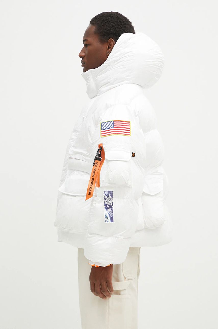 Pufferjacka Alpha Industries NASA Artemis Puffer Jacket Vit | 148136, 1