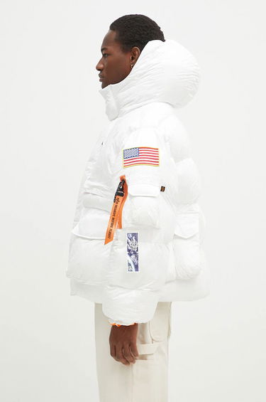 Pufferjacka Alpha Industries NASA Artemis Puffer Jacket Vit | 148136, 1