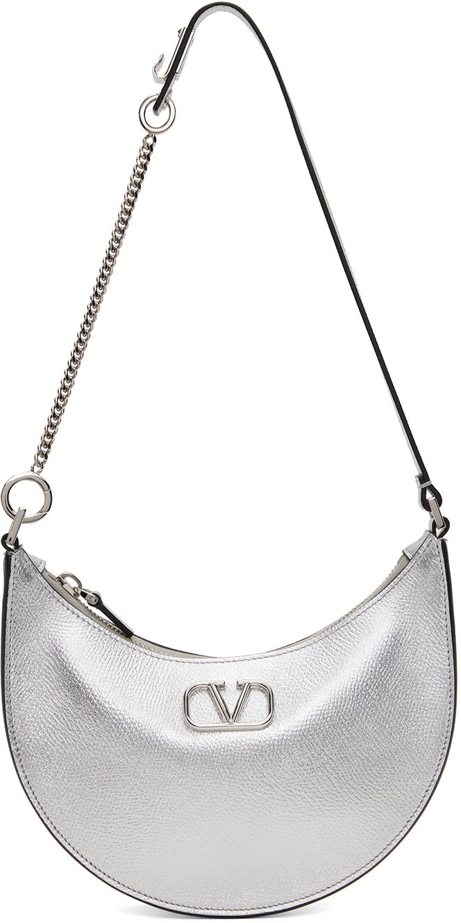 Axelväska Valentino Garavani Mini VLogo Signature Bag "Silver" Metallisk | 4W2P0W19RFY, 0