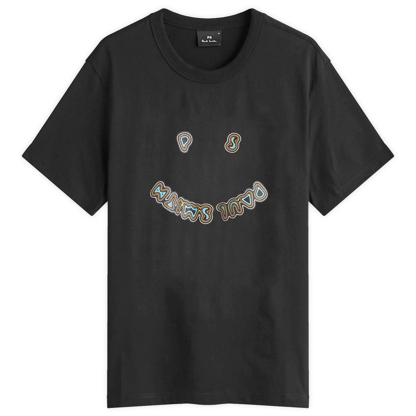 T-shirt Paul Smith PS Happy T-Shirt, Size Large Svart | M2R-204Z-PP5078-79