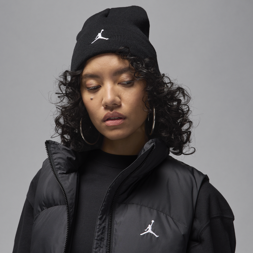 Mössa Jordan Peak Satin-Lined Beanie Svart | HJ3224-010