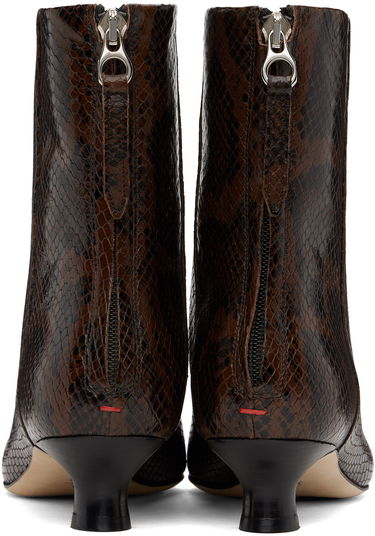 Kläder Aeyde Aeyde Zoe Snakeskin Ankle Boots Brun | A11-AB-TGRP35KT74-FW24-953-064, 1