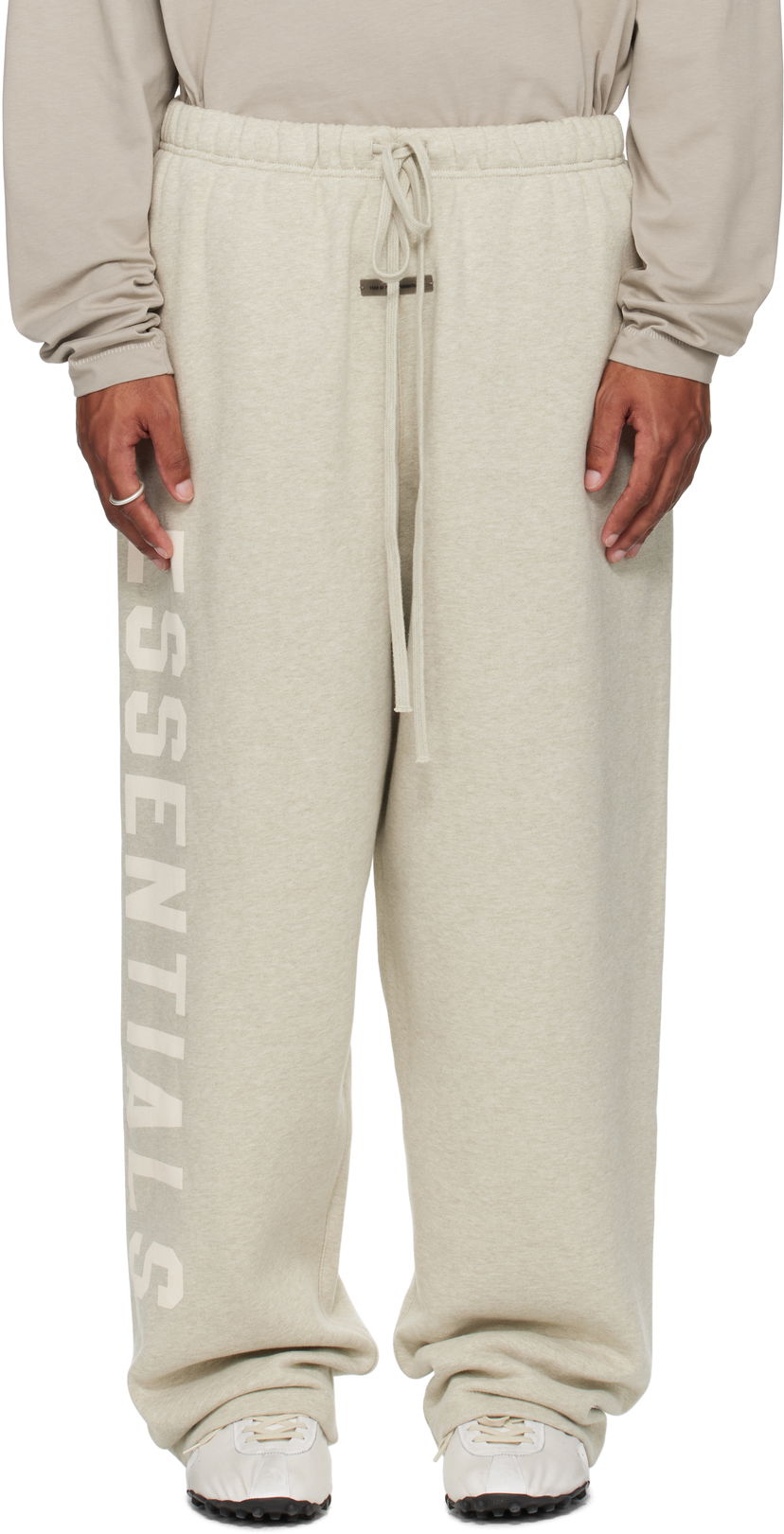 Träningsbyxor Fear of God Fear of God ESSENTIALS Fleece Lounge Sweatpants Beige | 130SP254322F
