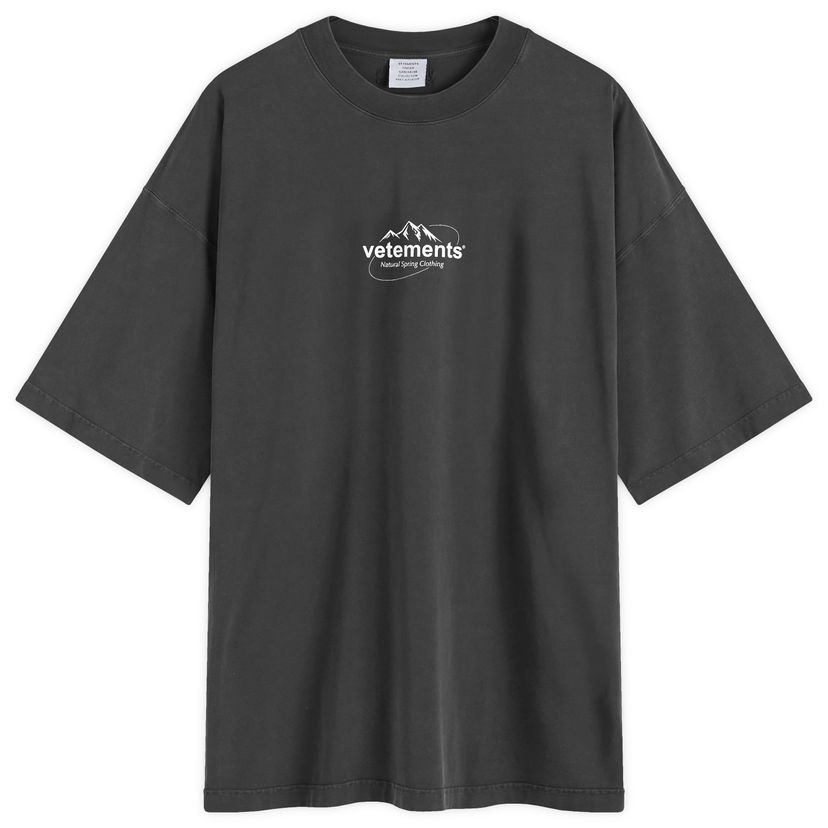 T-shirt VETEMENTS Spring Logo T-Shirt Svart | UA65TR680B