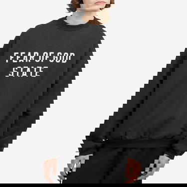 Sweater Fear of God Heavy Fleece Crew Sweatshirt Svart | 192BT246230F, 2