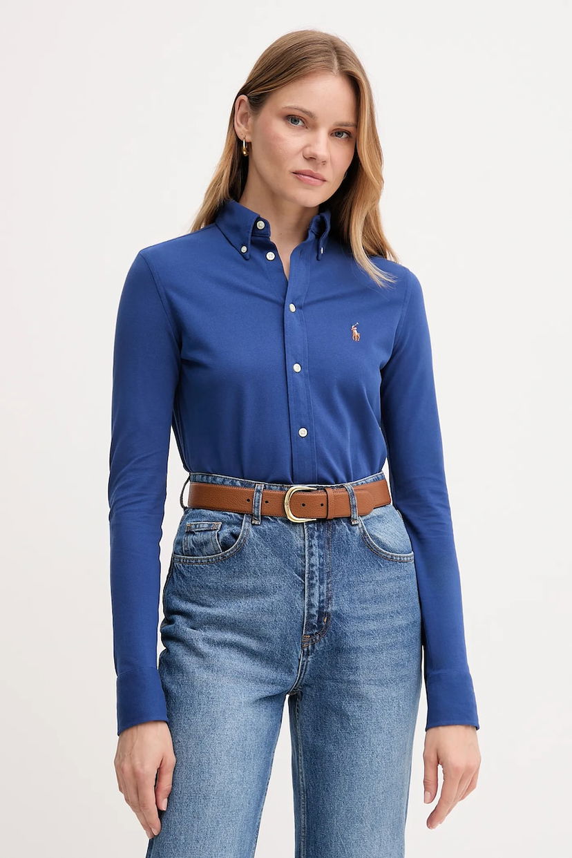 Skjorta Polo by Ralph Lauren Polo Ralph Lauren Classic Fit Button-Down Shirt Blå | 211924258