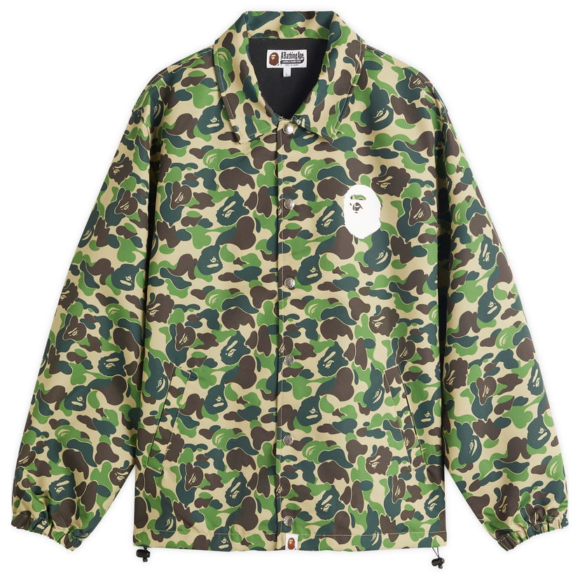 Vindjacka BAPE A Bathing Ape ABC Camo Coach Jacket, Size L Grön | 001LJL301010M-GRN