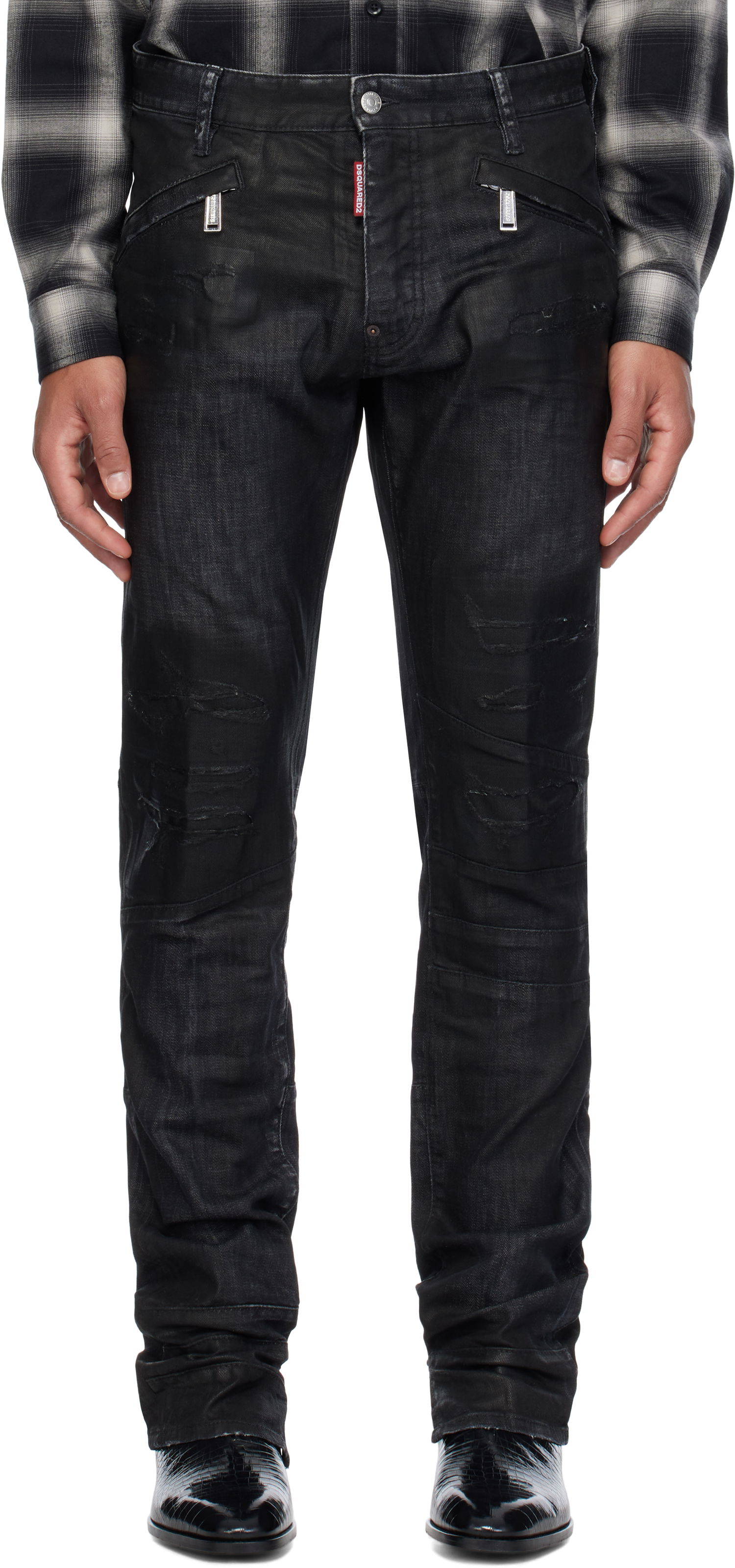 Jeans DSQUARED2 Honda Cool Guy Slim Fit Jeans Svart | S71LB1482_S30357, 0