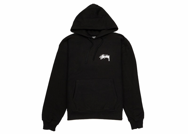 Sweatshirt Stüssy Stussy Plush Hoodie Svart | 1924927_BLAC