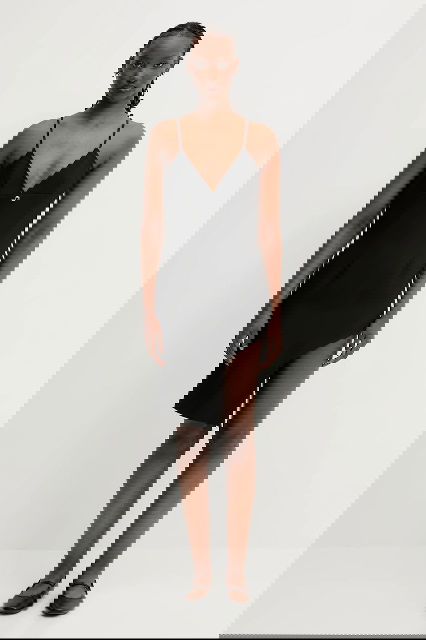 Klä Coperni Coperni Tailored Asymmetric Mini Dress Svart | COPR187F3004, 0