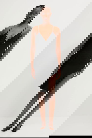 Klä Coperni Coperni Tailored Asymmetric Mini Dress Svart | COPR187F3004, 0