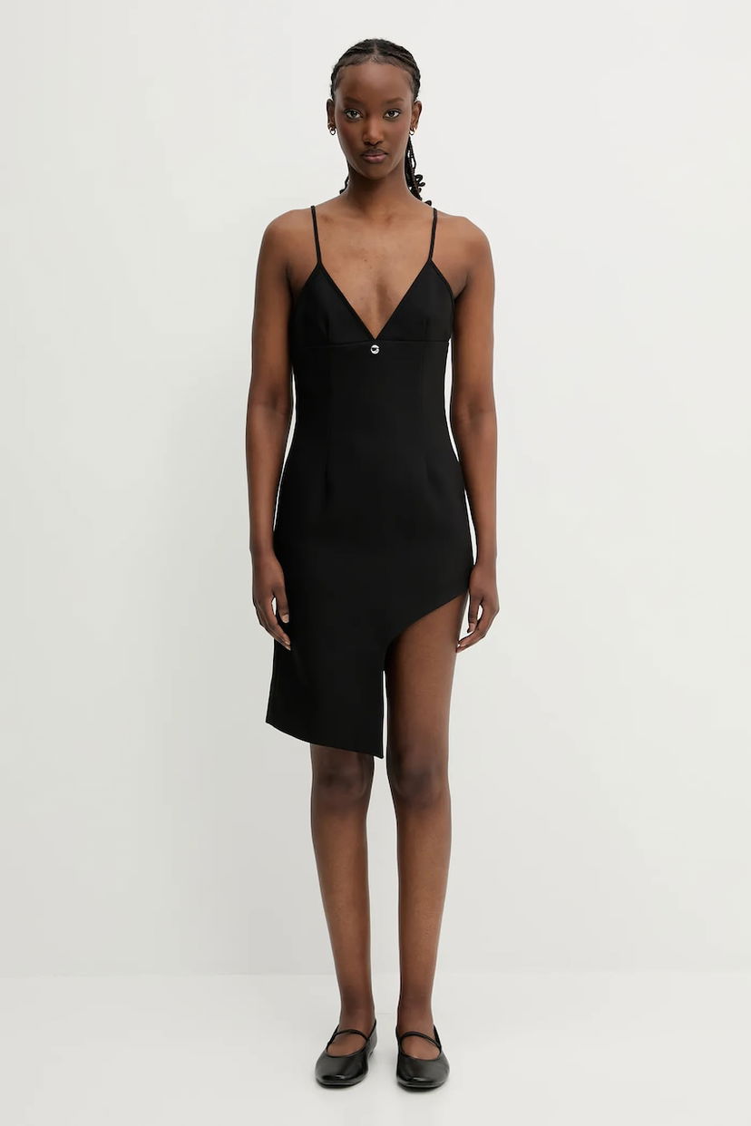 Klä Coperni Coperni Tailored Asymmetric Mini Dress Svart | COPR187F3004