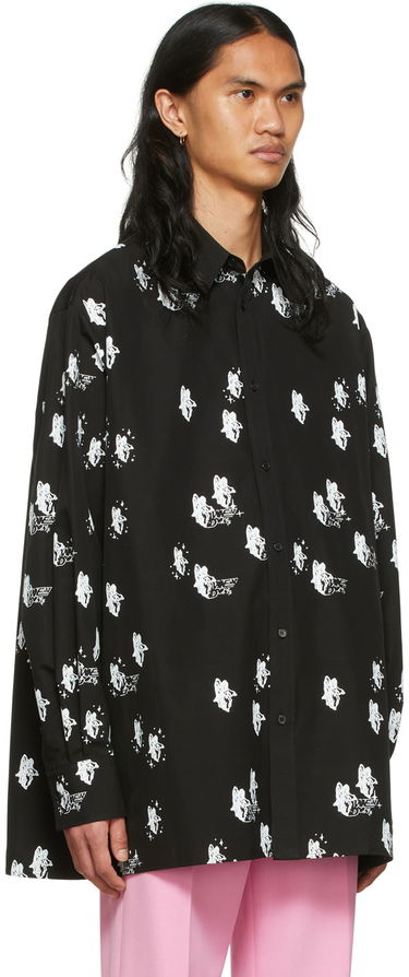 Skjorta We11done Angels Print Shirt Svart | WD-BL1-22-213-U-BK, 1